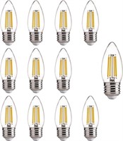ALAMPEVER Dimmable 12-Pack B11 Candelabra LED