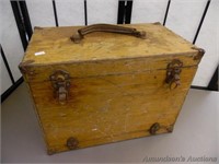 Vintage Wooden Tool/Tackle Box