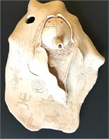 Navajo Clay Sculpture By David John 14"x12"