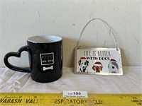 Dog Lover's Lot - Coffee Mug & Metal Sign