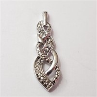 $120 Silver Diamond Necklace