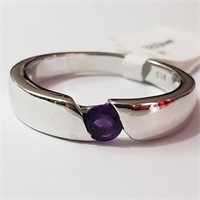 $120 Silver Amethyst Ring