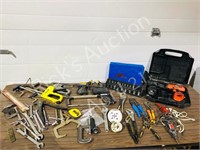 misc garage items & tools