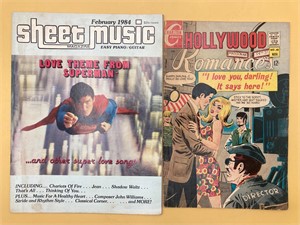 Hollywood Romance Nov 1968 & Superman Sheet Music