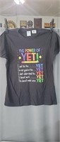 MEDIUM "The Power of YET!" T-Shirt,  Black