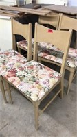 RETRO TABLE & 4 CHAIRS W/ LEAVES