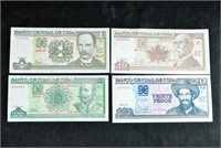$1 5 10 20 PESOS CUBA BANK NOTES BILLS