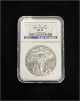 2010 NGC MS69 Early Releases American Silver Eagle