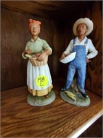 OLD MAN AND WOMAN FIGURINE