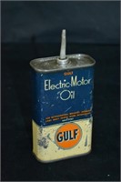 Gulf Electric-Motor Oil Olier Can Half Pint
