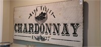 Chardonnay wall hanging picture 46 x 23 in