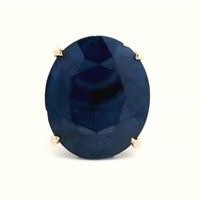 14ct Y/G Sapphire 14.70ct ring