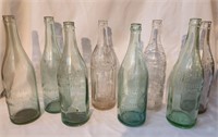 Antique Detroit Embossed Soda Beer Bottles Lot