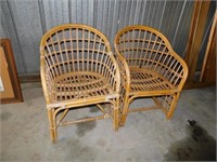 2-Rattan chairs