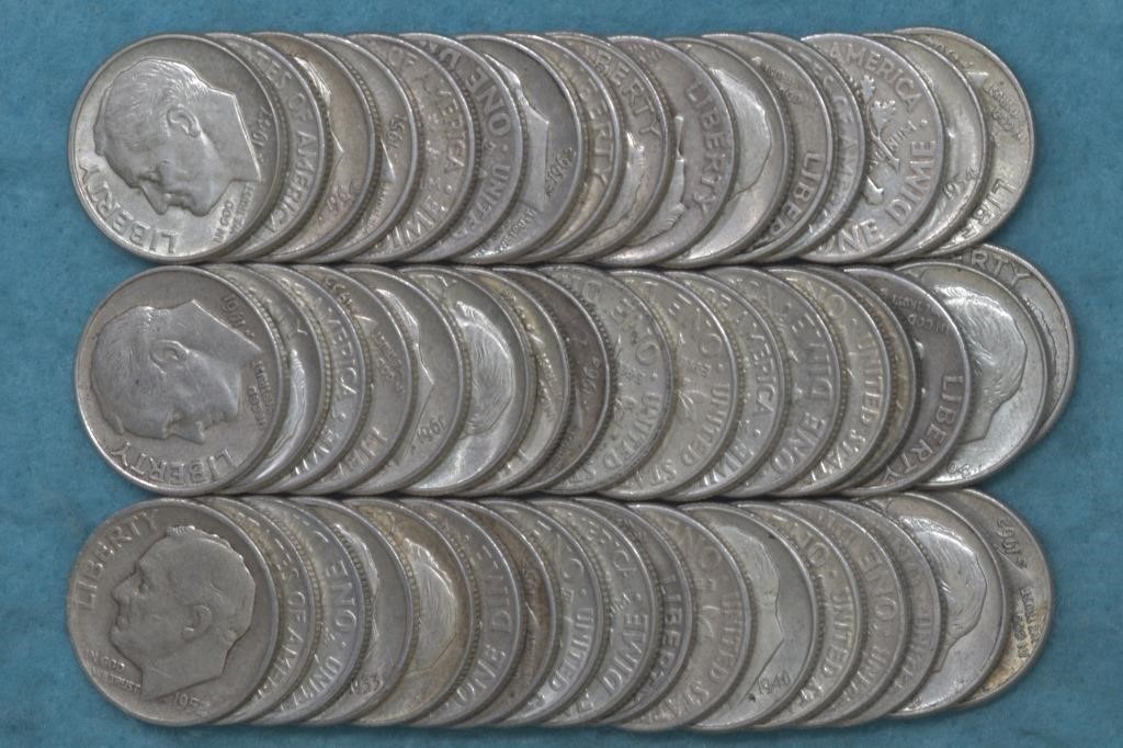 Roll of Roosevelt Dimes