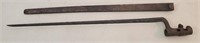 Early civil war bayonet with sheath