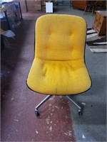 MCM YELLOW Steelcase CHAIR ON WHEELS