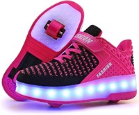 Roller Shoes Sneakers USB 1.5 Kid W-Pink