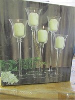 Clear Glass Candle Set
