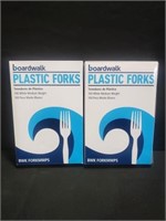 Boardwalk plastic forks 2 boxes 100 per Box