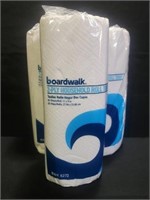 3 rolls of boardwalk paper towels 2 ply