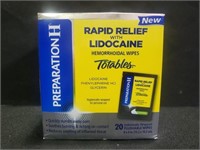 Preparation H rapid relief with lidcaine 20