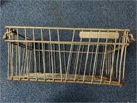 Metal wire basket 20 1/2 inches long 12 inches