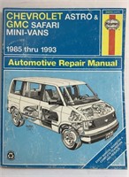 Chevrolet Astro & Gmc Safari Mini-vans 1985