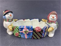 Fitz and Floyd Ceramic Christmas Bowl