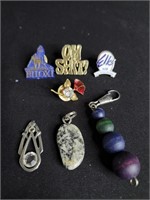 Vintage Hat Pins, Pendants, & Keychains