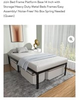 NEW Queen Size 14" Platform Bed Frame,