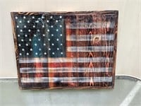 SMALL WOODEN FLAG