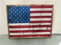 SMALL WOODEN FLAG