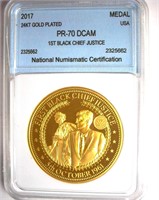 2017 Medal NNC PR70 DCAM 1st Black Chief Justice