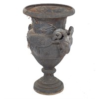 Classical style cast iron garden urn