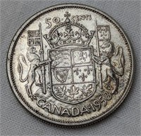 1958 CAD SILVER HALF DOLLAR