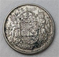 1957 CAD SILVER HALF DOLLAR