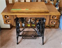 Vintage Sewing Machine - size 35"x18"x31"