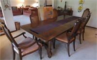 Drexel table, leaf, & 6 chairs excellent