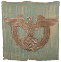 Third Reich Police Banner Remnant