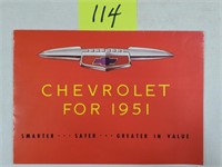 1951 Chevrolet Sales Brochure