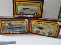 Corgi Cars in Boxes, 2-1956 Mercedes & 1952 Jaguar