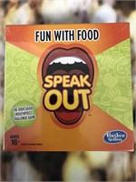 Hasbro Speak Out Fun with Food Game -new