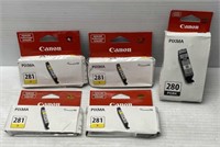 Lot of 5 Canon Pixima Ink Tanks - NEW $130