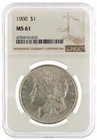 1900 Philadelphia MS61 Morgan Silver Dollar
