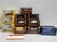 Box Lot of Various Miniature Model Cars and Buses