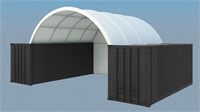 20’x40’x6’6" Container Building Cover