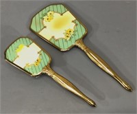 Vintage Vanity Hair Brush & Hand Mirror