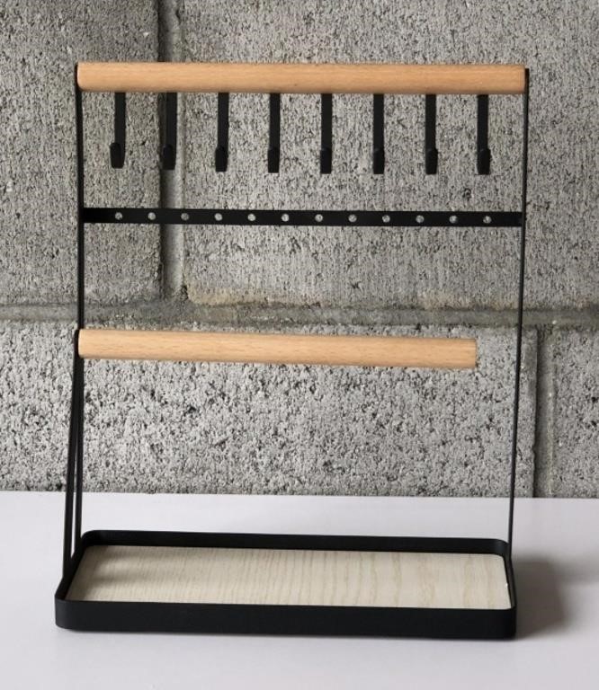 Metal and Wooden Jewelry Display