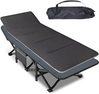 Camping Cot for Adults  Folding Bed with Cushion